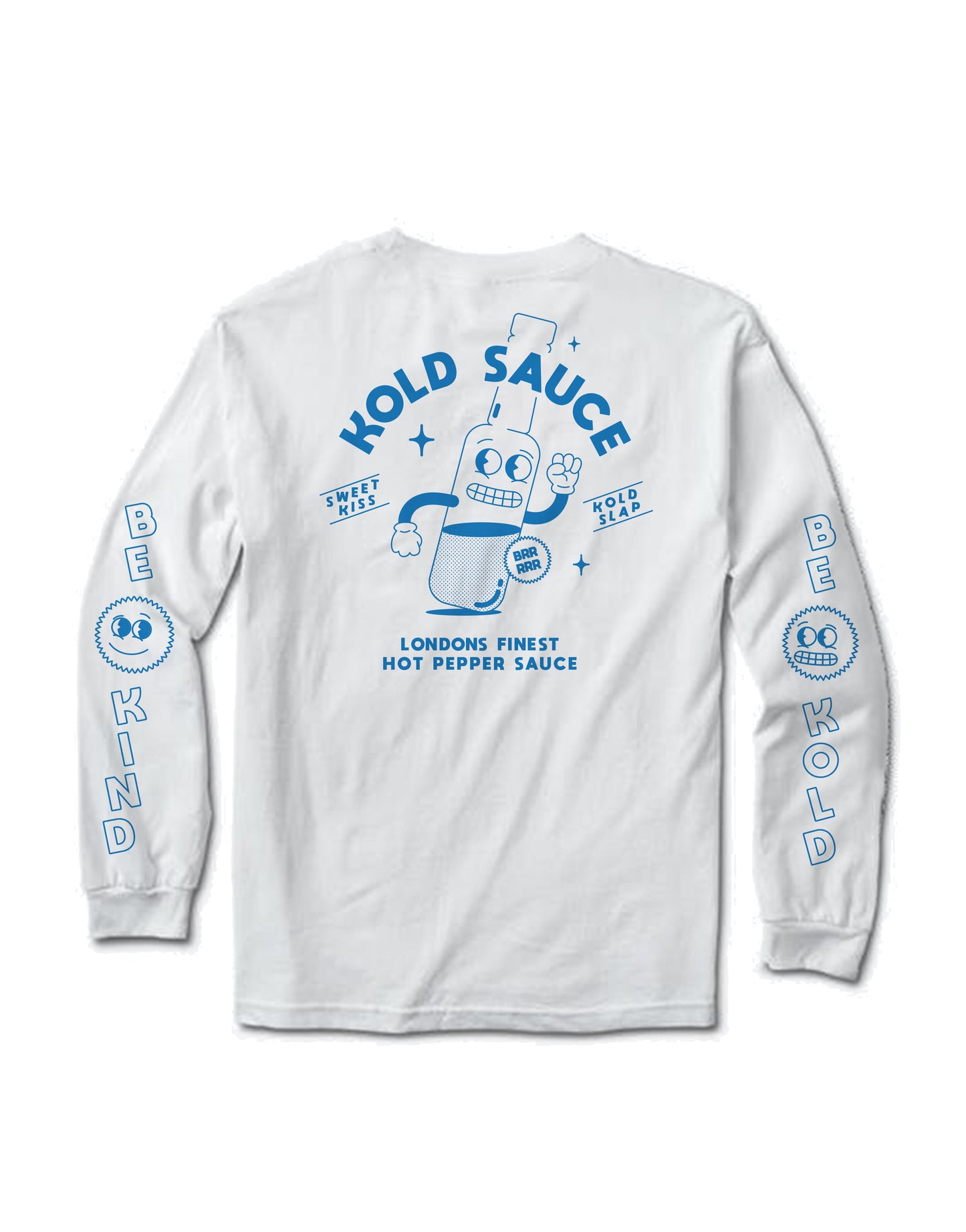 L/S TEE BLUE - ALIVE AND KICKIN'
