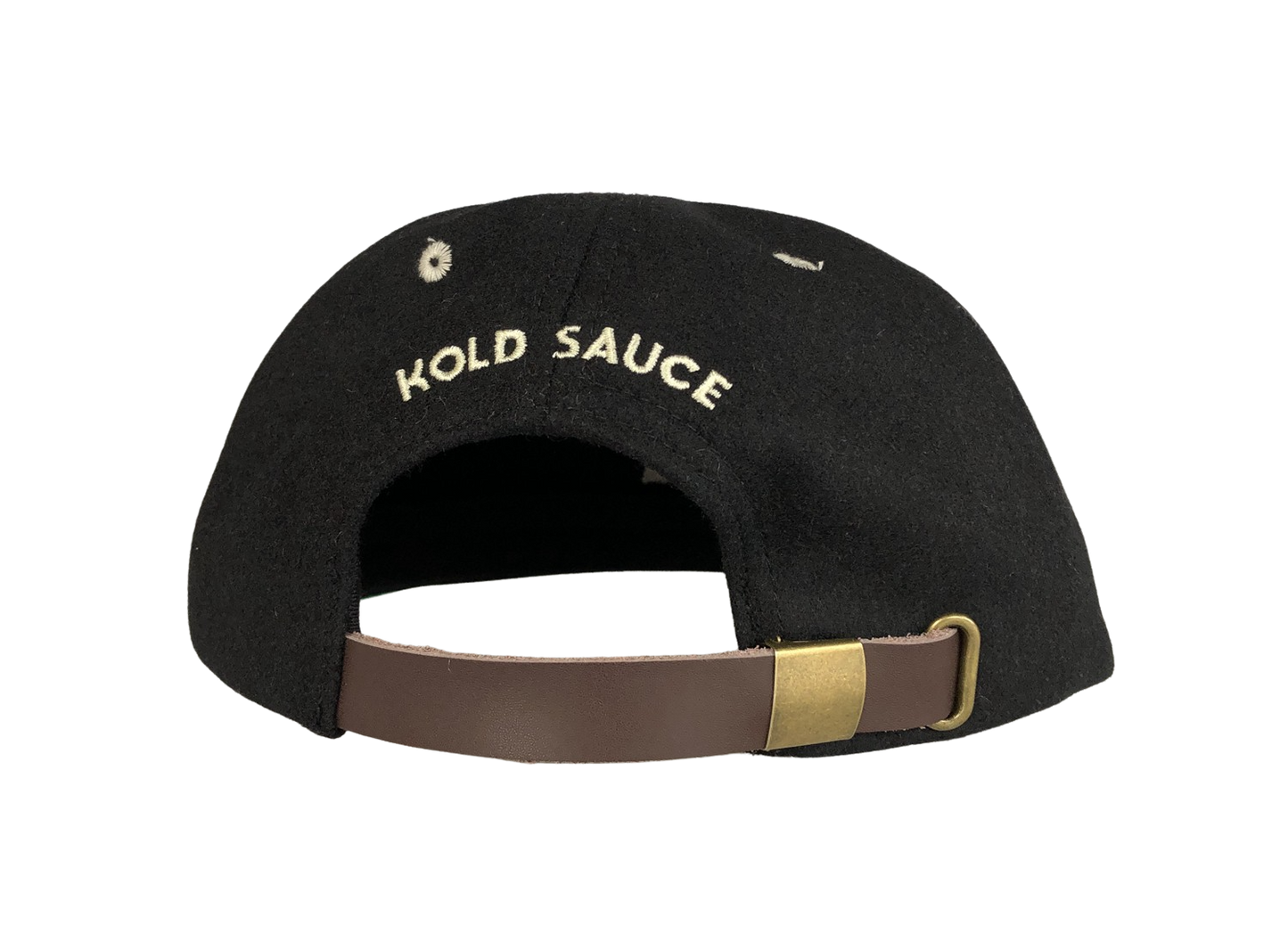 MELTON WOOL CAP - BLACK